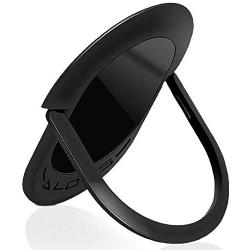 Cell Phone Ring Holder，Finger Ring Stand Universal 360 Degree Rotation Super-Thin Ring Grip for Magnetic Car Mount, All Smartphones and Tablets. (Black, 1Pack)