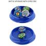 Tech Combat Gyro Burst | 4 Pieces Speed Gyro Metal Combat Gyro Set | 4D Fusion Model Burst Evolution Combination Series with 2 Launcher Toys Tech Combat Gyro Burst | 4 Pieces Speed Gyro Metal Combat Gyro Set | 4D Fusion Model Burst Evolution Combination Series with 2 Launcher Toys