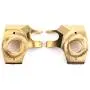 FPVKing Front Steering Knuckle Heavy Duty Metal Brass for 1/10 RC Crawler Axial SCX10 II 90046 Upgrade Parts FPVKing Front Steering Knuckle Heavy Duty Metal Brass for 1/10 RC Crawler Axial SCX10 II 90046 Upgrade Parts