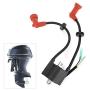 Acouto Rubber + Metal Ignition Coil Assy Fits for Outboard Parsun 9.9HP 15HP E 15 9.9 M, 6B4-85570-00
