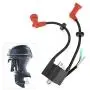Acouto Rubber + Metal Ignition Coil Assy Fits for Outboard Parsun 9.9HP 15HP E 15 9.9 M, 6B4-85570-00
