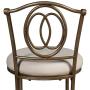 Hillsdale Emerson Metal Vanity Stool, Golden Bronze