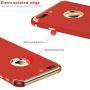 iPhone 8 Plus Case, Ultra Slim Flexible iPhone 8 Plus Matte Case, Styles 3 in 1 Electroplated Shockproof Luxury Cover Case for iPhone 8 Plus (SHINY RED)