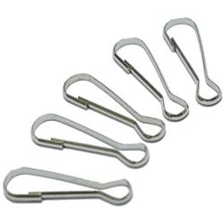 INNETOC 100 Pcs - Metal Spring Hooks 1 1/2'' 38mm Purse Pulis Snap Clip for Lanyard Zipper Pull Id Card (38mm, Nickel)