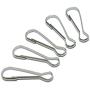 INNETOC 100 Pcs - Metal Spring Hooks 1 1/2'' 38mm Purse Pulis Snap Clip for Lanyard Zipper Pull Id Card (38mm, Nickel)