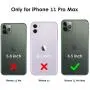 DTTO Compatible with iPhone 11 Pro Max Case, Slim Fit Clear Soft TPU Cover with Metal Luster Edge for 2019 iPhone 6.5 Inch，Midnight Green