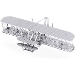 Fascinations Metal Earth Wright Brothers Airplane 3D Metal Model Kit