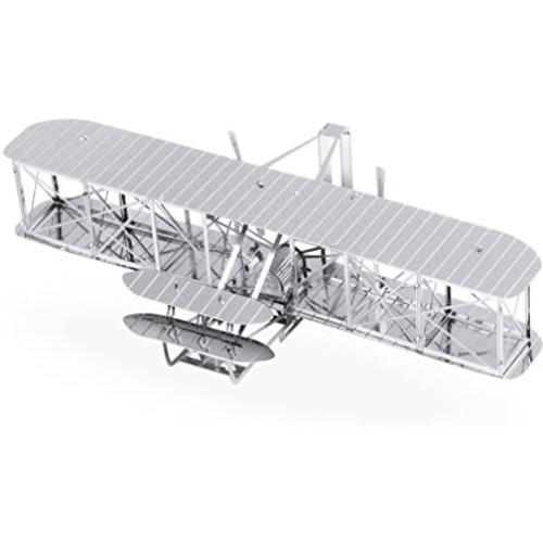 Fascinations Metal Earth Wright Brothers Airplane 3D Metal Model Kit