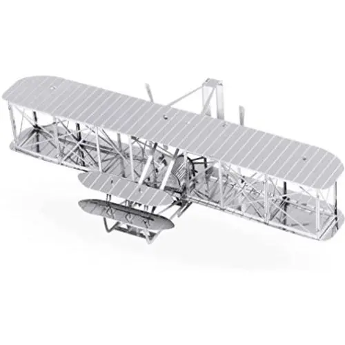 Fascinations Metal Earth Wright Brothers Airplane 3D Metal Model Kit