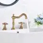 GGStudy 8 inch 2 Handles 3 Holes Widespread Bathroom Sink Faucet Antique Brass Bathroom Vanity Faucet Basin Mixer Tap Faucet Washingroom Faucet Matching Metal Pop Up Drain with Overflow GGStudy 8 inch 2 Handles 3 Holes Widespread Bathroom Sink Faucet Antique Brass Bathroom Vanity Faucet Basin Mixer Tap Faucet Washingroom Faucet Matching Metal Pop Up Drain with Overflow