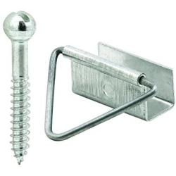 Prime-Line L 5790 Bottom Latches with Ball Head Screws, 7/16 in., Aluminum, Mill Finish, 4 Each