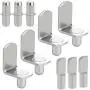 60pcs Shelf Bracket Pegs, Wobe Stainless Steel Shelf Pins Support Nickel Plated Shelf Peg Pin Supports for Cabinet Furniture Closet Shelf Bracket Wardrobe Office Accessories Display Stand