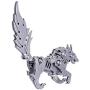 RuiyiF DIY 3D Puzzles Assembly Metal Model Kits for Adult, Detachable 3D Jigsaw Puzzles, Ornament for Desk (Wolf)