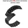 VIGOSS Metal Strap Compatible with Fitbit Versa Bands/Versa 2 Band Men Black Solid Stainless Steel Versa Special Edition Bracelet Replacement for Fitbit Versa/Lite Edition/Versa 2 Smartwatch