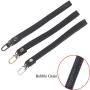 Beaulegan Purse Wrist Straps - Genuine Leather - Replacement for Clutch Pouch, Set of 2 PCS Black