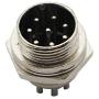 Raogoodcx 5Pcs 8 Pin Aviation Connector Male Female Plug Metal GX16 Panel Connector Socket Plug