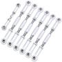 Hobbypark Adjustable Aluminum Turnbuckles / Camber Link with Rod Ends Sets for Traxxas Slash 4X4 / 2WD 1/10 Upgrade Parts,7 Pieces (Sliver)