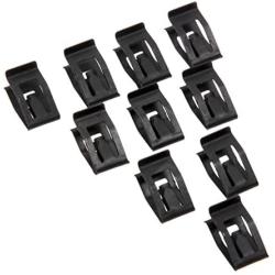 Mtsooning 50 Pcs Universal Auto Car Front Console Dash Dashboard Trim Metal Retainer Black