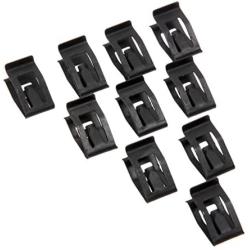 Mtsooning 20 Pcs Universal Auto Car Front Console Dash Dashboard Trim Metal Retainer Black