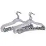 Quality Plastic 20-Pack Non Velvet Non-Flocked Thin Compact Coat Hangers with Metal Clips for Skirts Pants Blouses 360° Swivel Hook (Gray, 20) Quality Plastic 20-Pack Non Velvet Non-Flocked Thin Compact Coat Hangers with Metal Clips for Skirts Pants Blouses 360° Swivel Hook (Gray, 20)