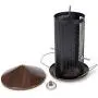Cottage Garden Hanging 12 inch Cherry Woodgrain Finish Heavy Duty Mesh Metal 3 Lb. Bird Feeder