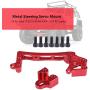 Dilwe RC Servo Mount, Metal CNC Steering Servo Mount Upgrade Parts for Axial SCX10 II 1/10 90046 90047 RC Crawler