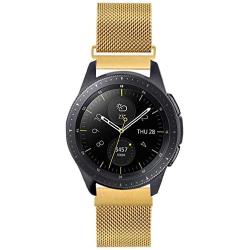 WNIPH 20mm Quick Release Stainless Steel Mesh Watch Band Compatible with Samsung Galaxy Watch 42mm/Active2 44mm 40mm/Gear Sport / Gear S2 Classic / Garmin Vivoactive 3, Metal Replacement Sport Strap