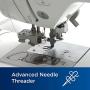 Brother SE1900 Sewing and Embroidery Machine, 138 Designs, 240 Built-in Stitches, Computerized, 5'' x 7'' Hoop Area, 3.2'' LCD Touchscreen Display, 8 Included Feet