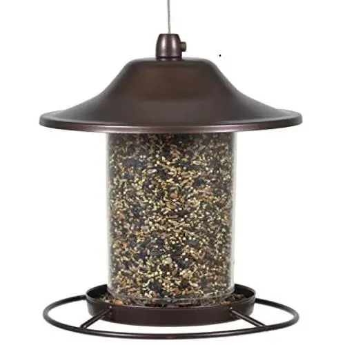 Perky-Pet 312 Panorama Bird Feeder, Small, 2 lbs, Brown Perky-Pet 312 Panorama Bird Feeder, Small, 2 lbs, Brown