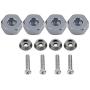 RC Car Hex Hub Adapter, 4 Pcs Aluminium Alloy 6mm to 12mm Wheel Hex Hub Adapter for WPL 1634 RC Truck RC Spare Part Accessory (Titanium Gray)