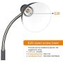LEPOWER Metal Desk Lamp, Adjustable Goose Neck Table Lamp, Eye-Caring Study Lamps for Bedroom and Office (Sand Black)