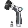 Besiter Garden Hose Nozzle, Metal Spray Nozzle High Pressure, 8 Patterns Thumb Control Besiter Garden Hose Nozzle, Metal Spray Nozzle High Pressure, 8 Patterns Thumb Control