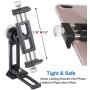 Metal Phone Tripod Mount, iPhone Tripod Adapter, Phone Holder Stand with Arca Swiss Rail, 1/4'' Screw Mount, Ball Head Rotate Vertical & Horizontal, Fits iPhone 7 8 9 X 11 12 Pro Se Samsung