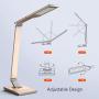 TaoTronics Gold Stylish Metal LED Desk Lamp, 5V/2A USB Port, 5 Color Modes, 6 Brightness Levels, Touch Control, Timer, Night Light for Living Bedroom Study Room Office