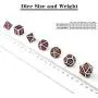 DNDND Glitter Purple Metal Dice Set, Solid Polyhedral DND Metallic Dice with Free Metal Case for Role Polying Game Dungeons and Dragons