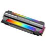 CALIDAKA M.2 2280 Heatsink Cooler,SSD Heatsinks ARGB Thermal Pad 5V 3pin Radiator M.2 SSD Cooling Sink,Solid State Disk Radiator for 2280 M.2 SSD
