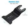 Powerextra 10 Metal Wood Oscillating Multitool Saw Blades Fit Dewalt, Fein, Porter Cable, Black & Decker, Bosch, Dremel, Makita, Craftsman, Ridgid, Ryobi, Milwaukee, Rockwell, Chicago