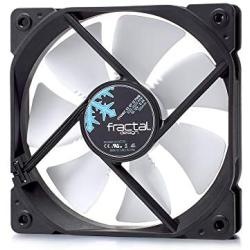 Fractal Design Dynamic X2 GP-12 PMW Computer Fan - Silent Fan - High Airflow – 120x120x25 mm – 1200RPM – FDB-Bearings – Trip Wire - Aerodynamically Shaped Struts - Black Edition (Single)