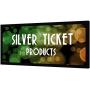 Silver Ticket Products STR Series 6 Piece Home Theater Fixed Frame 4K / 8K Ultra HD, HDTV, HDR & Active 3D Movie Projection Screen, 2.35:1 Format, 138'' Diagonal, White Material STR-235138