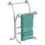 mDesign Decorative Metal Towel Holder Stand for Bathroom Vanity Countertops to Display and Store Small Guest Towels or Washcloths, 2 Tiers - 13.6'' High - Stone Gray mDesign Decorative Metal Towel Holder Stand for Bathroom Vanity Countertops to Display and Store Small Guest Towels or Washcloths, 2 Tiers - 13.6'' High - Stone Gray