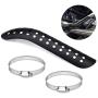 Cobella Universal Motorcycle Exhaust Heat Shield Black Metal Heel Guard Exhaust Muffler Pipe Cover for Automotive, Motorcycle Motorbike