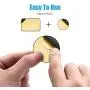 WizGear Mount Metal Plate with Adhesive for MagneticCradle-less Mount - 4 Pack, 2 Rectangle and 2 Round (Compatible with Magnetic Mounts) Black