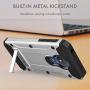 Motorola Moto G7 Power Case, Evocel [Explorer Series Pro] Premium Full Body Case with Glass Screen Protector, Belt Clip Holster, Metal Kickstand for Motorola Moto G7 Power (XT1955), Silver