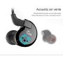 TRN V80 Balance in Ear Headphone, 2BA and 2DD Hi-Fidelity Stage Monitor Earphone Metal Studio Audio Headset with Detachable 2Pin Cable Netural Sound Musician Earbuds(Blue No Mic)