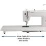 Brother PQ1500SL Sewing and Quilting Machine, Up to 1,500 Stitches Per Minute, Wide Table, 7 Included Feet