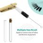 Bottle Cleaning Brushes, 8 Inch Nylon Tube Brush Set, Cleaner for Narrow Neck Bottles Cups with Hook, Set of 10pcs