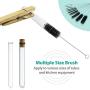 Bottle Cleaning Brushes, 8 Inch Nylon Tube Brush Set, Cleaner for Narrow Neck Bottles Cups with Hook, Set of 10pcs