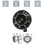 Viping Car Horn 12V 135db Electric Horn Eletric Car Horn Kit High Tone Low Tone Metal Twin Horn Kit Bracket Cars Trucks SUVs RVs Vans Motorcycles Off Road Boats