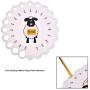 Looen 37pcs Aluminum Circular Knitting Needles Set with Ergonomic Handles,13 Size Interchangeable Crochet Needles with Storage Case for Small Project (Style 1)