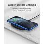 DTTO Compatible with iPhone 11 Pro Max Case, Slim Fit Clear Soft TPU Cover with Metal Luster Edge for 2019 iPhone 6.5 Inch，Blue